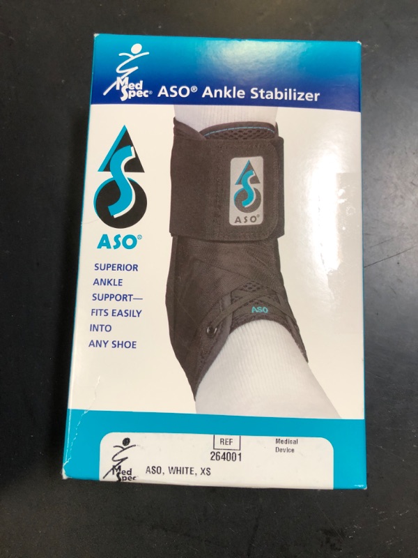 Photo 1 of Med Spec ASO Ankle Stabilizer, White, X-Small