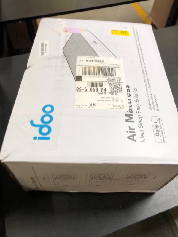 Photo 1 of iDOO Queen Air Mattress with Built in Pump, 18 Raised Comfort Blow up Mattress, Upgraded Four Chamber Airbed, Inflatable Mattress for Guests and Home, colchon inflable, Air Bed, 650 lbs Max