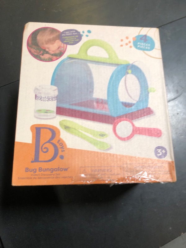 Photo 1 of B. toys - Bug Bungalow Insect Catching Kit with Mesh Case, Magnifying Container, Tweezers & Magnifier - Educational Outdoor Toys for Toddlers - Nature Exploration Set for Kids 3+ Years