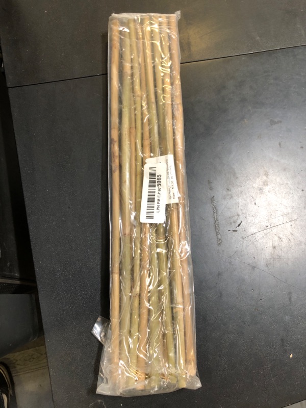 Photo 1 of Plant Stakes,16 Inches Natural Garden Bamboo Sticks,BOVITRO 20Pcs Plant Support Stakes for Tomatoes,Beans,Vegetable and Potted Plants