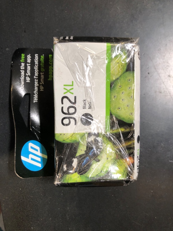 Photo 1 of HP 962XL Black High-yield Ink Cartridge for HP Printers | Works with Printer Series: OfficeJet 9010, Pro 9010, 9020 | Eligible for Instant Ink | 3JA03AN