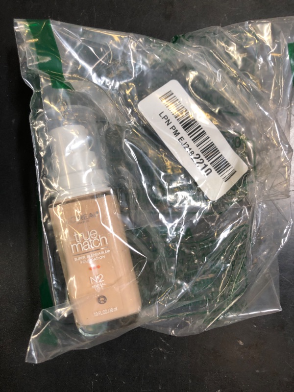 Photo 1 of L'Oreal Paris True Match Super-Blendable Foundation, Medium Coverage Liquid Foundation Makeup, N2, Light, 1 Fl Oz