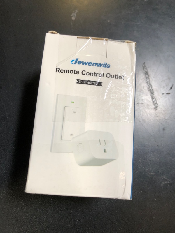 Photo 1 of DEWENWILS Remote Control Outlet Wireless Wall Mounted Light Switch, Electrical Plug in On Off Power Switch for Lamp, No Wiring,100 Feet RF Range, ETL Listed,Programmable
