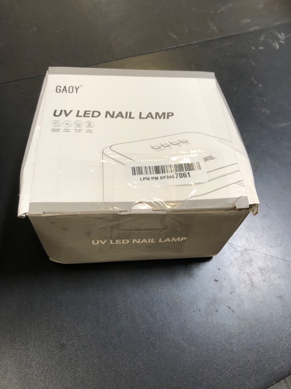Photo 1 of GAOY UV Light for Gel Nails, Professional Nail Dryer with Infrared Sensor and 3 Timers, Fast Curing Lamp for Salon and Manicure Art at Home, White