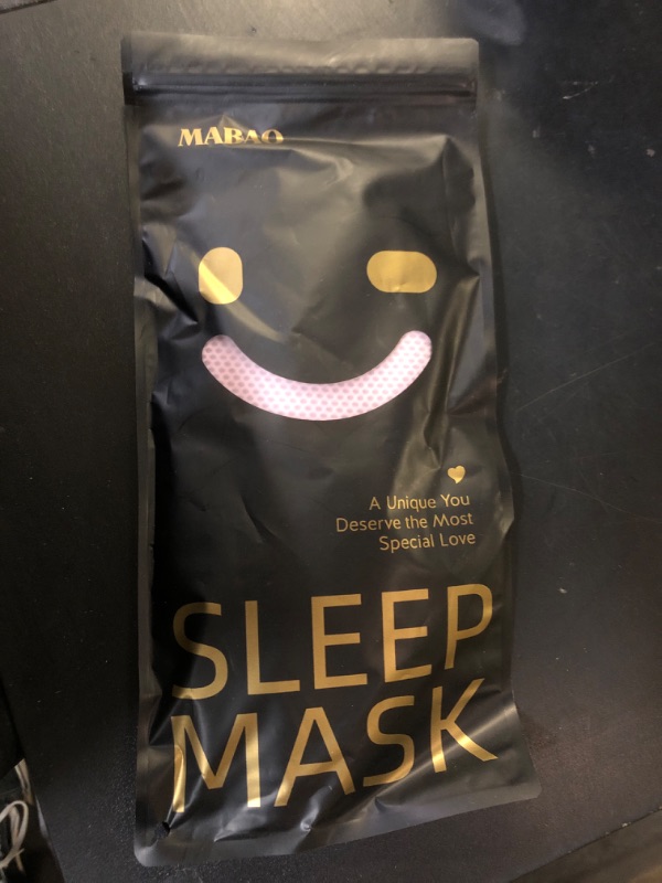 Photo 1 of MABAO Sleep Mask for Side Sleeper, Eye Mask for Sleeping Women Men, 3D Contoured Cup No Eye Pressure 100% Light Blocking Sleeping Mask with Adjustable Strap Night Blindfold Flight, Travel, Nap, Pink