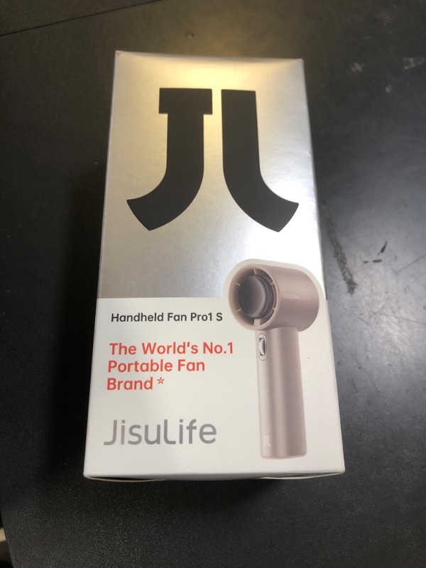 Photo 1 of JISULIFE Portable Handheld Fan,Speed(1-100) Adjustable Turbo Mini Fan,5000mAh Battery Rechargeable Personal Fan with Metal Body,Digital Display,Gifts for Women Men Travel/Camping/Outdoor-Grey
