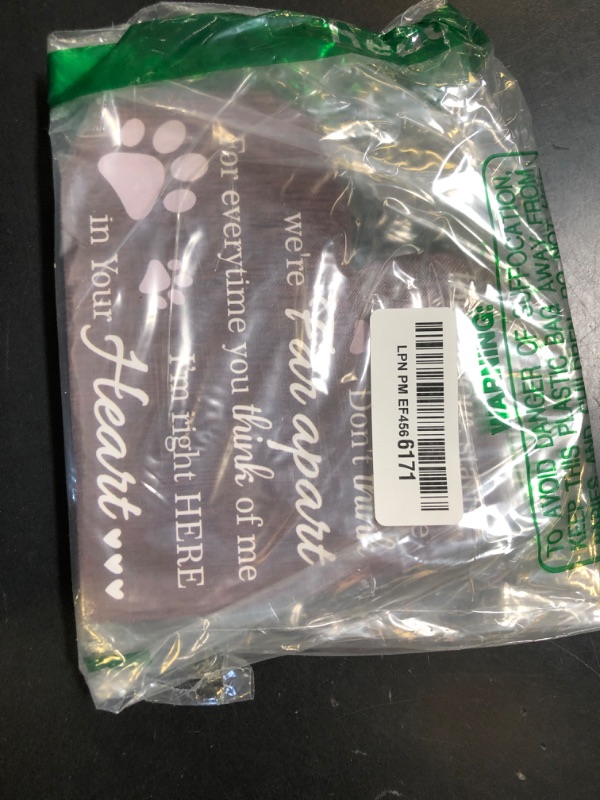 Photo 1 of Maitys Pet Memorial Gifts Bereavement Remembrance for Loss of Dog Cat Sympathy Condolence Gifts Heart Shaped Wood Sign When Tomorrow Starts Without Me Wooden Plaque for Table Desk Decor(Brown)