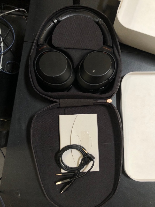Photo 1 of Sony WH-1000XM5 Premium Noise Canceling Headphones, Auto NC Optimizer, 30-Hour Battery, Alexa Voice Control, Black