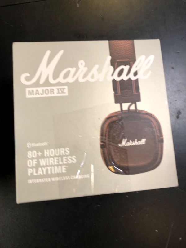 Photo 1 of Marshall Major IV On-Ear Bluetooth Headphones, Brown