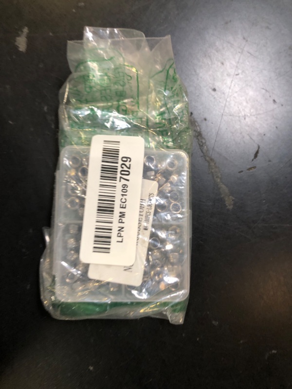 Photo 1 of M4 X 0.7MM Lock Nuts - Nylon Insert Hex Locknuts,304 Stainless Steel,Plain Finish - 100PCS