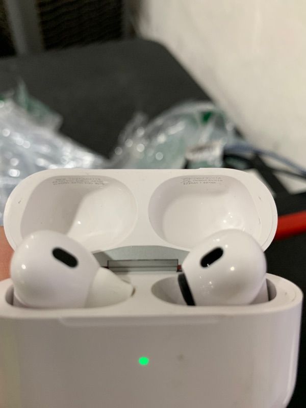 Photo 1 of Apple AirPods Pro (2nd Generation) Wireless Ear Buds with USB-C Charging, Up to 2X More Active Noise Cancelling Bluetooth Headphones, Transparency Mode, Adaptive Audio, Personalized Spatial Audio