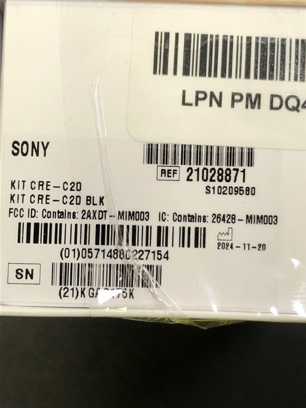 Photo 1 of Sony CRE-C20 Self-Fitting OTC Hearing Aids for Mild to Moderate Hearing Loss, Prescription-Grade Sound Quality, Compact Virtually Invisible Design, Customizable App, and Rechargeable Battery