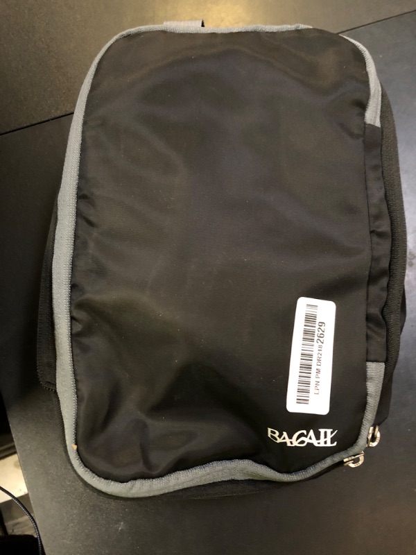 Photo 1 of BAGAIL 4 Set/6 Set/8 Set Compression Packing Cubes Travel Accessories Expandable Packing Organizers (Cloth Pattern, 4-Black)