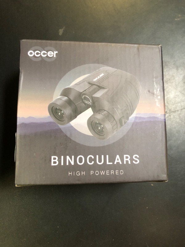 Photo 1 of Occer 12x25 Compact Binoculars for Adults and Kids, Large Eyepiece Waterproof Binocular with Low Light Vision,High Powered Easy Focus Binoculars for Bird Watching,Outdoor Hunting,Travel,Sightseeing