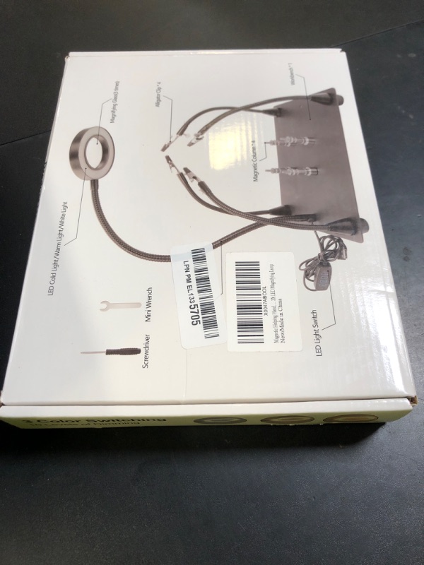 Photo 1 of Helping Hands Soldering Magnifying Glass, Upgrade Soldering Station with 3X LED Magnifying Lamp, Metal Circuit Board Holder, 4 Flexible Metal Arms Heavy Duty Base Electronic Repair Tool for Soldering
