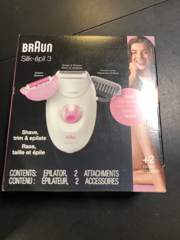 Photo 1 of Braun Epilator Silk-epil 3 3-270, Hair Removal Device, Epilator for Women, Shaver & Trimmer, Hair Removal