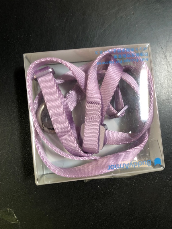 Photo 1 of BuddyArmor Cat Harness Escape-Proof Anti-Choking Adjustable Nylon Harness Lightweight with Anodized Aluminum Buckle, Ideal for Cats Outdoor Walking Training, IDA Award (Monet Purple, M (35.4 inch))