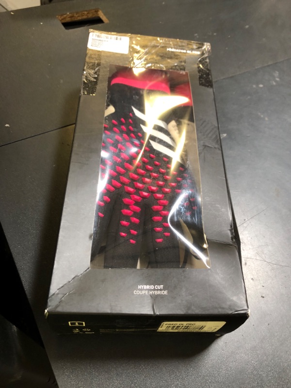 Photo 1 of adidas Predator Pro Goalkeeper Gloves - Sustainable and High-Performance Soccer Gloves, Multiple Colors, Size's 6-12 (Black/White/Team Shock Pink, 8)