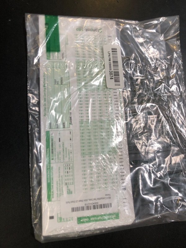 Photo 1 of 882-E Compatible Test Sheet, SCANTEST-100, 100 question Sheet (25 Sheet Pack)