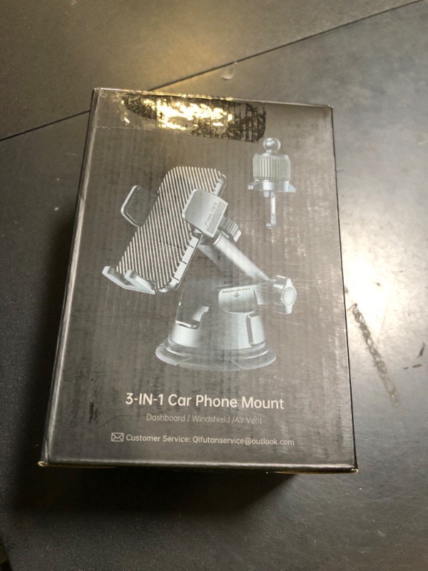 Photo 1 of Qifutan Dash Mounted Holders Phone Holders for Your Car Phone Mount for Car Windshield Dashboard Air Vent Universal Hands Free Automobile Cell Phone Holder Fit for iPhone Smartphone