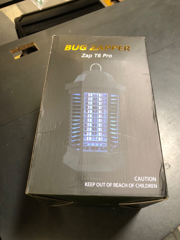 Photo 1 of GOOTOP Bug Zapper Outdoor, Mosquito Zapper, Electric Fly Zapper, Mosquito Killer, Fly Traps, 3 Prong Plug, Flying Insects Zapper Indoor Outdoor 90-130V, 4200V, ABS Plastic Outer (Black)