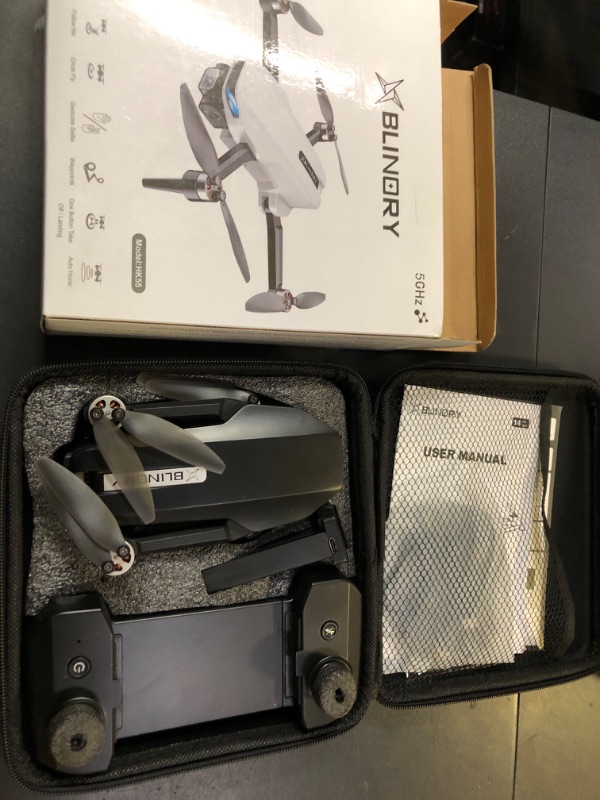 Photo 1 of GPS Drone with Camera for Adults, 2K HD FPV Drones with Auto Return, Follow Me, Circle Fly, Waypoint Fly, Stable Hover, Brushless Motor, Foldable 5G Transmission Remote Control Quadcopter