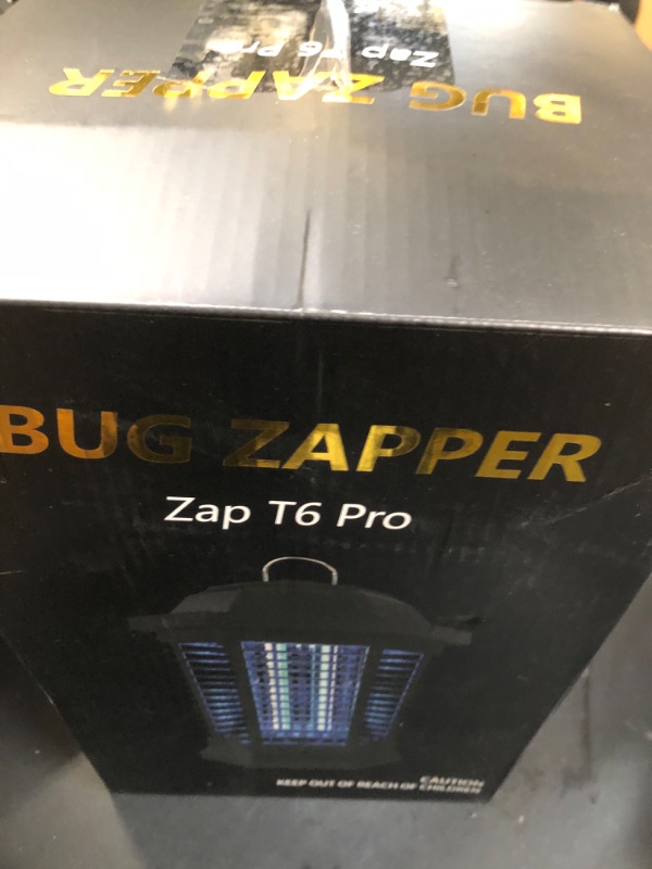 Photo 1 of GOOTOP Bug Zapper Outdoor, Mosquito Zapper, Electric Fly Zapper, Mosquito Killer, Fly Traps, 3 Prong Plug, Flying Insects Zapper Indoor Outdoor 90-130V, 4200V, ABS Plastic Outer (Black)