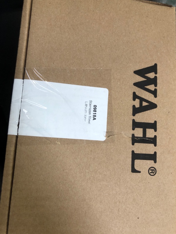 Photo 1 of Wahl USA Stainless Steel Lithium-Ion Cordless Beard Trimmer for Men - Rechargeable All in One Men's Beard Trimmer with Rotary Ear & Nose Trimmer, & Detail Trimmer - Model 9818A