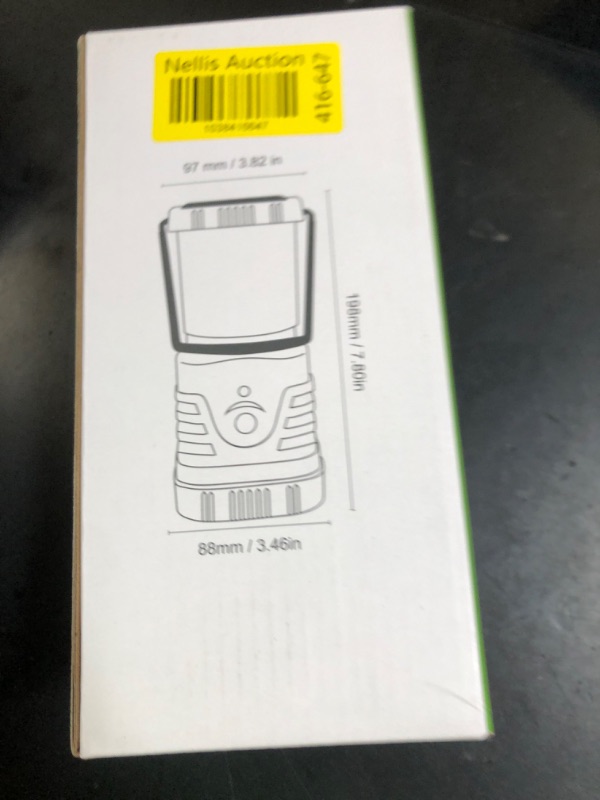 Photo 1 of Lighting EVER 1000LM LED Camping Lantern Rechargeable, 4400mAh Power Bank, Camping Essential with 4 Light Modes, IP44 Waterproof Lantern Flashlight for Hurricane Emergency, Hiking, USB Cable IncludedLPNPMEF4020494
