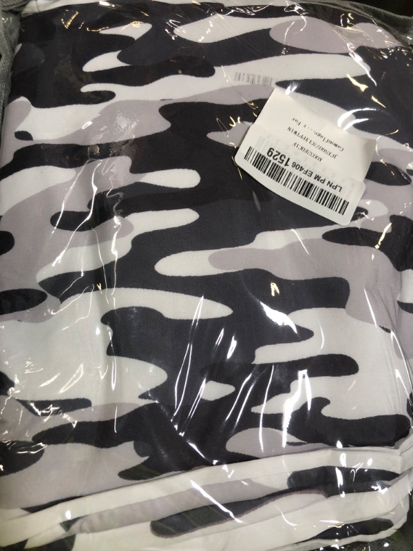 Photo 1 of Camouflage Bedding Sets, Black and Gray Camo Decor Fitted Sheet Boys Abstract Graffiti Art Camo Design Fitted Bed Sheets,for Adult Teens Kids Grey Farmhouse Beddings,not Include Flat/Top Sheet, Twin