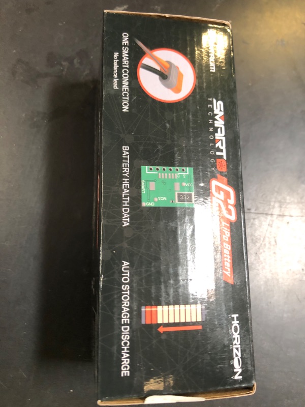 Photo 1 of Spektrum 7.4V 5000mAh 2S 100C Smart G2 Hardcase LiPo Battery: IC5, SPMX52S100H5,Multi