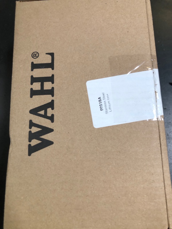 Photo 1 of Wahl USA Stainless Steel Lithium-Ion Cordless Beard Trimmer for Men - Rechargeable All in One Men's Beard Trimmer with Rotary Ear & Nose Trimmer, & Detail Trimmer - Model 9818A