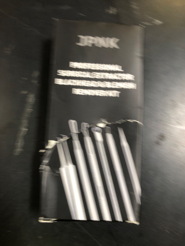 Photo 1 of JPNK Blackhead Remover Tool Comedones Extractor Acne Removal Kit for Blemish, Whitehead Popping, 6 Pcs Zit Removing for Nose Face Tools with a Leather Bag