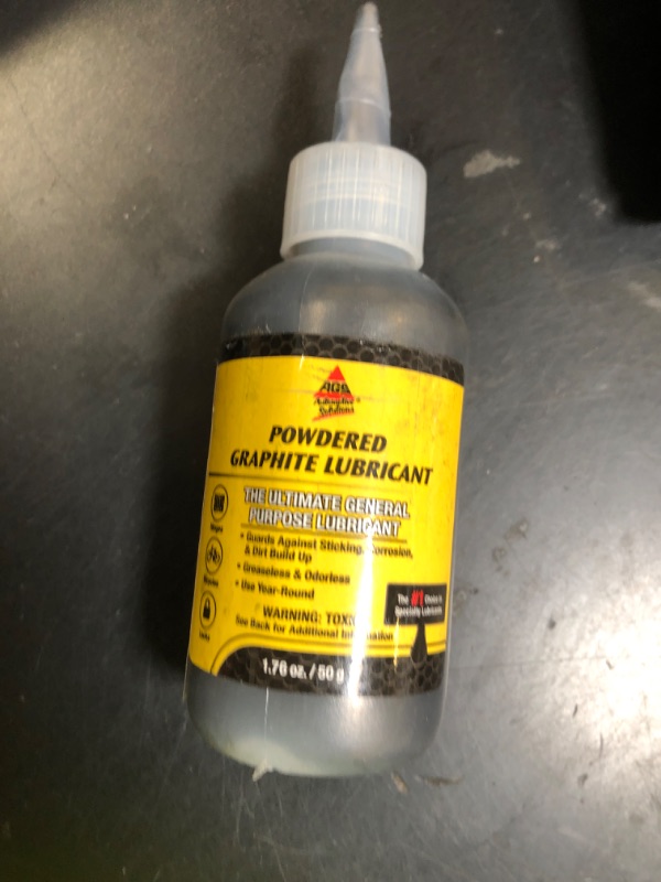 Photo 1 of AGS Company MR. ZIP Extra Fine Dry Graphite Lubricants Bottle 2oz., Advanced Dry Film Lubricant, Robust Home Improvement Aid, Diminish Friction and Midigate Wear