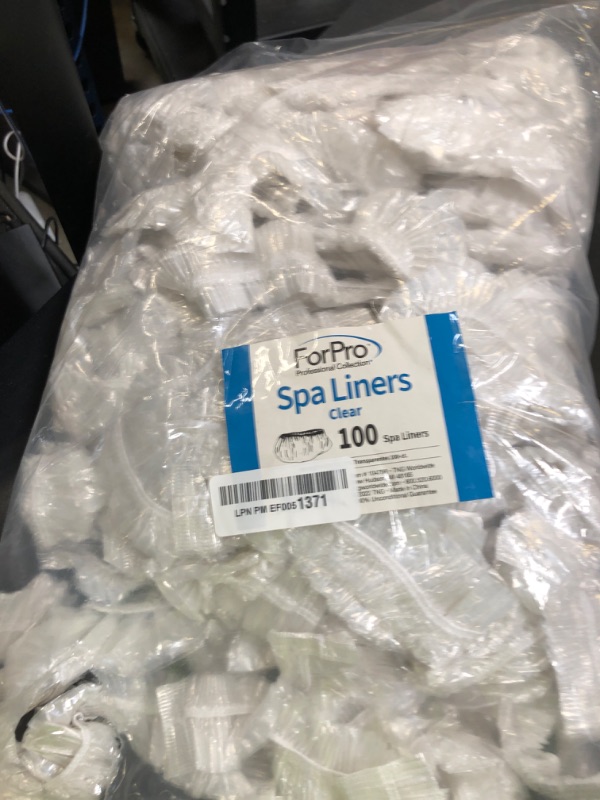 Photo 1 of ForPro Professional Collection Spa Liners, Fit All Pedicure Spas, Disposable Pedicure Liners, Clear, 100-Count