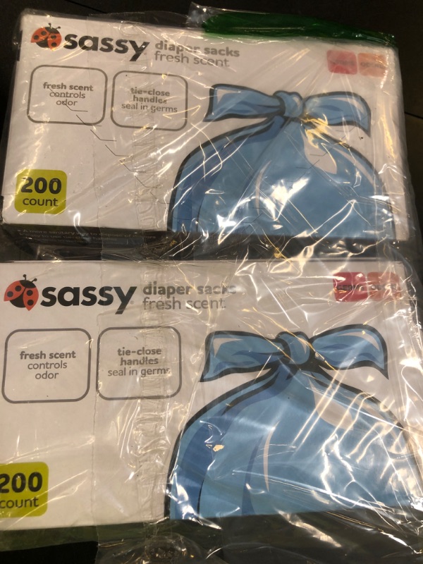 Photo 1 of Sassy Disposable Diaper Sacks, 400 Count (Pack of 2)