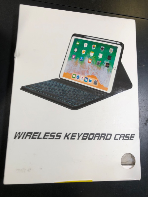 Photo 1 of Keyboard Case for iPad Air 11 inch (M3/M2, 2025/2024)/ iPad Pro 11 inch (1st, 2nd, 3rd, 4th Gen)/ iPad Air 5th 4th Generation, 7 Colors Backlit Detachable Wireless Keyboard Cover with Pencil Holder