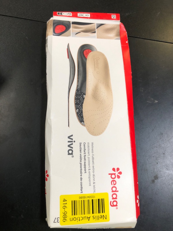 Photo 1 of Pedag Viva | Leather Arch Support Inserts | Handmade in Germany | Plantar Fasciitis Relief | Heel Cushion | Activated Charcoal Odor Control | Metatarsal Support Pad | Tan | Women US 7/ EU 37