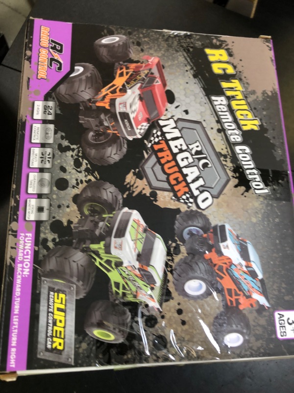 Photo 1 of Scientoy Remote Control Car, 20KM/H Monster Truck Toys for Ages 5-7, 1:16 Scale All Terrain RC Cars for Boys & Girls Age 4-7, 2.4Ghz Off Road RC Truck, Christmas Birthday Gift for Kids