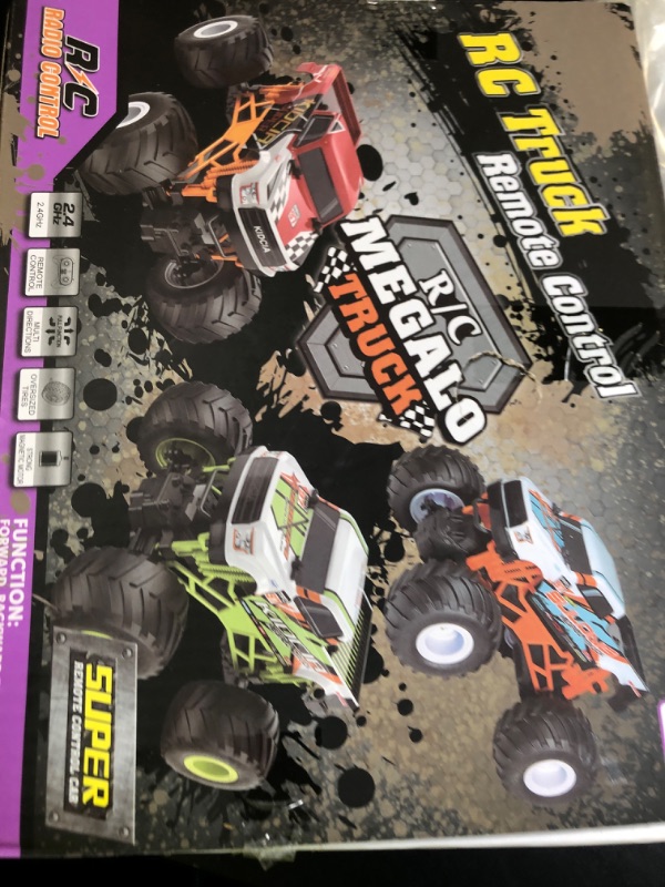 Photo 1 of Scientoy Remote Control Car, 20KM/H Monster Truck Toys for Ages 5-7, 1:16 Scale All Terrain RC Cars for Boys & Girls Age 4-7, 2.4Ghz Off Road RC Truck, Christmas Birthday Gift for Kids