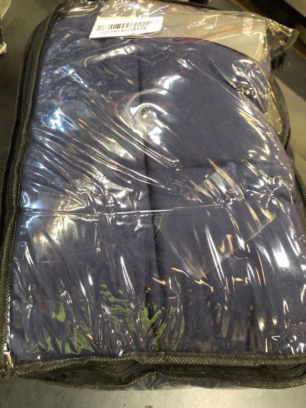 Photo 1 of Weighted Blanket for Adults 20lbs, 48"x72" Twin Size Cooling Heavy Blanket for 130-220lbs with Premium Glass Beads, Soft Thick Big Blankets for All-Season Sleeping Comfort Breathable, Navy
