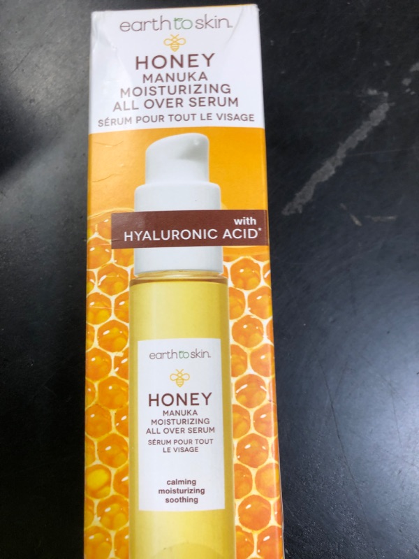 Photo 1 of Earth To Skin Honey Manuka All Over Serum – Hydrating Serum for Face, Neck & Eye Area with Hyaluronic Acid & Panthenol – 2.0 fl oz