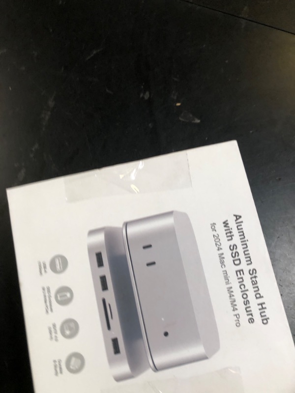 Photo 1 of Akyyajaure Mac mini Hub: 10 in 1 Aluminum Stand & Dock for Mac mini M4 Pro with M.2 NVMe SSD Enclosure, 4K60hz HDMI, 10Gbps USB-A*2, SD/TF Card Readers, USB 2.0