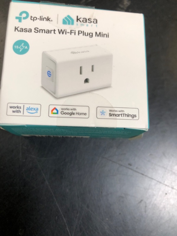 Photo 1 of Kasa Smart Plug Ultra Mini 15A, Smart Home Wi-Fi Outlet Works with Alexa, Google Home & IFTTT, No Hub Required, UL Certified, 2.4G WiFi Only, 1-Pack(EP10), White
