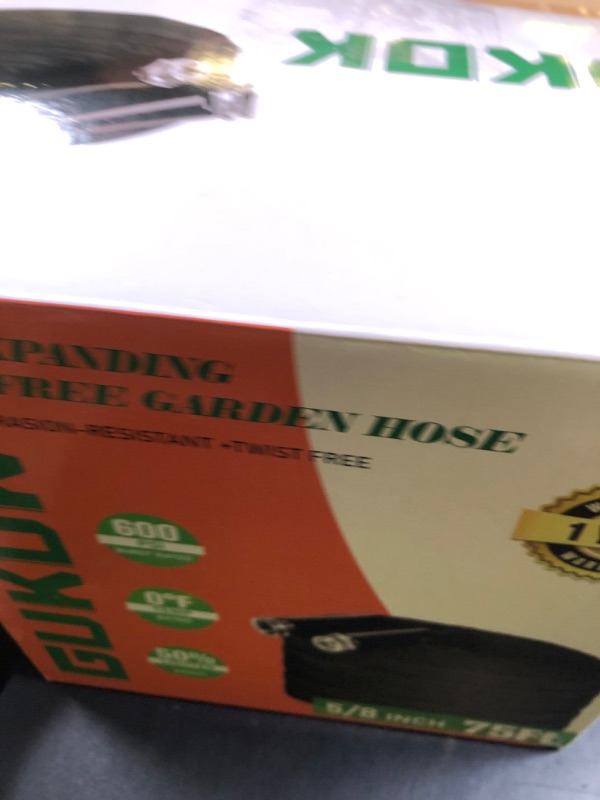 Photo 1 of Garden Hose, Lightweight, Ultra Flexible, Durable, Kink-Free Garden Hose, RV, Marine and Camper Hose (75 FT)