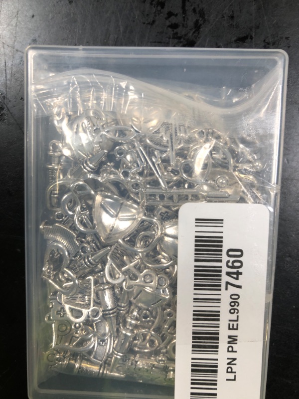 Photo 1 of LiQunSweet 100Pcs 10 Styles Vintage Metal Alloy Body Care Nurse Doctor Medical Prevention Mini Charms Dangle Pendants for Bracelets Jewelry Making Crafting