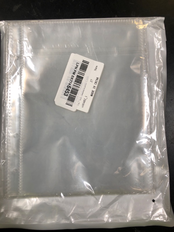 Photo 1 of 30 Pack 30 Pockets 5x7”Clear Page Protectors for A5 Binder 6 Ring Top Loading Paper Protector Sheets Binder Sleeves for Cards,Photocards,Postcards,Pictures,Stickers,and Cash Organizer(30)