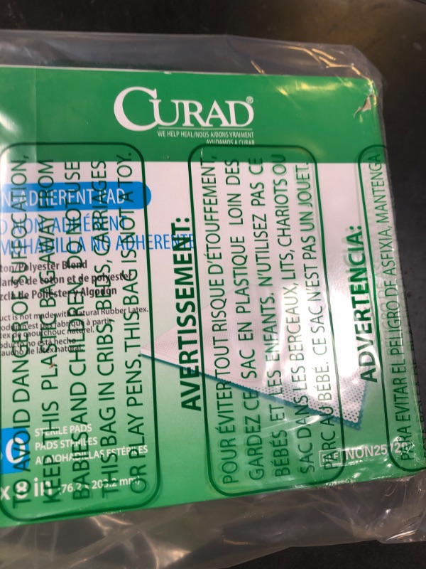 Photo 1 of CURAD Sterile Non-Adherent Pad, 3x8 (Pack of 50)
