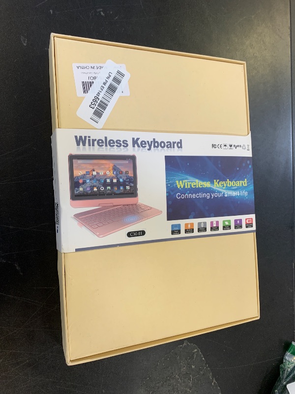 Photo 1 of TQQ Touch iPad 10th Generation Case with Keyboard (10.9", 2022) & iPad (A16) 11th Gen (11", 2025) - 360° Rotatable, Thin & Light, Multi-Touch Trackpad Compatible with 10.9 inch 10th Gen (Pink)