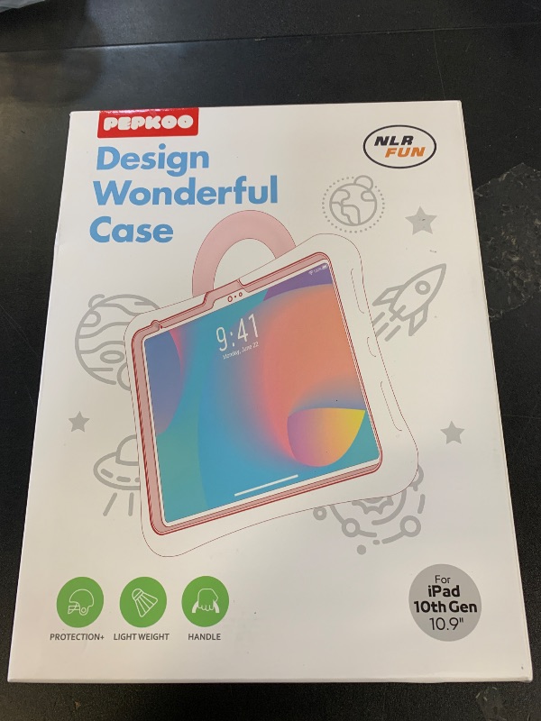 Photo 1 of NLR Fun Kids Case for iPad, Shockproof Cover for 11-inch iPad A16 (2025) / 10.9-inch iPad 10th Gen (2022), Lightweight Full Body Protective Case with Foldable Handle/Stand (Blue+Green)